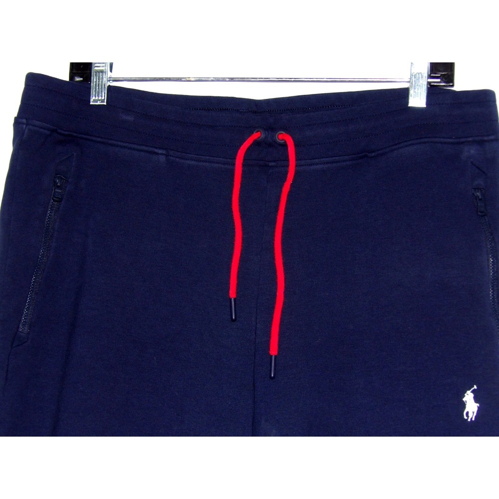 Polo Ralph Lauren U.S. Open Navy Blue Draw String Jogger Sweatpants Men's Large - Picture 3 of 9